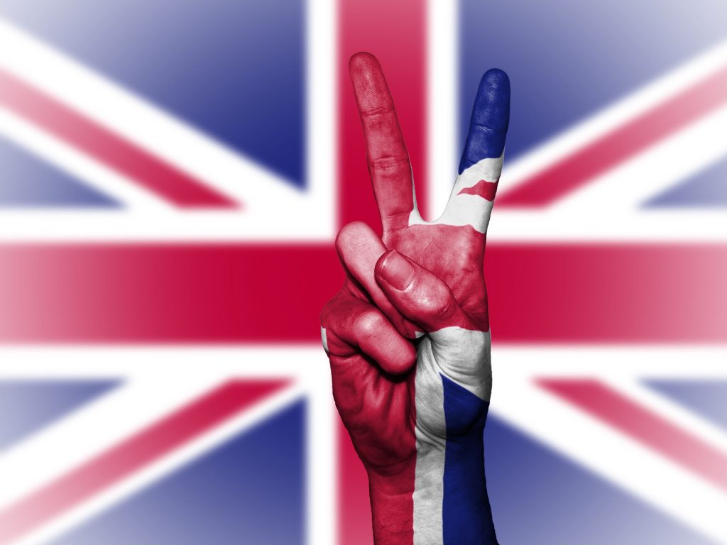 UK immigration with flag