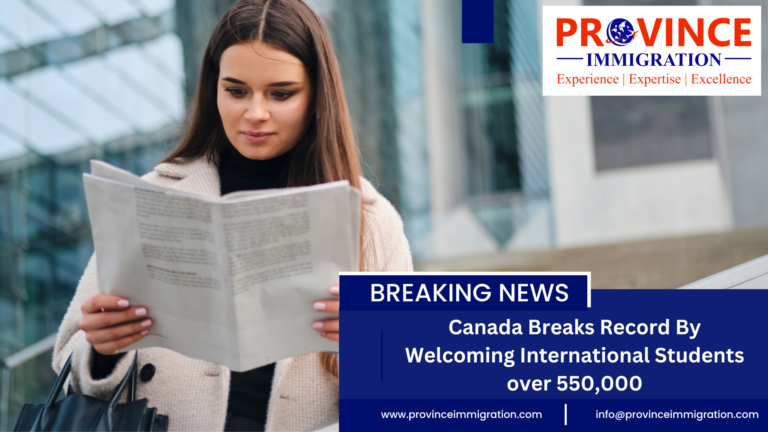 Canada Breaks Record By Welcoming International Students over 550,000